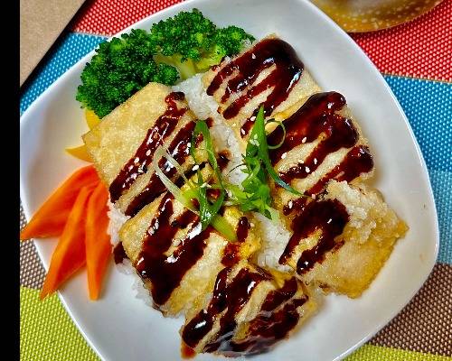 39. Fried Tofu Don照烧豆腐饭